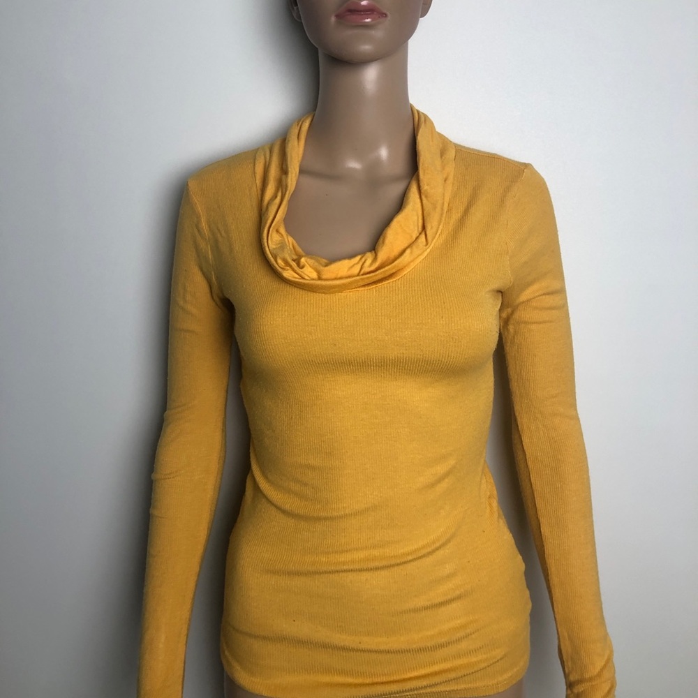 Gold long sleeve turtle neck